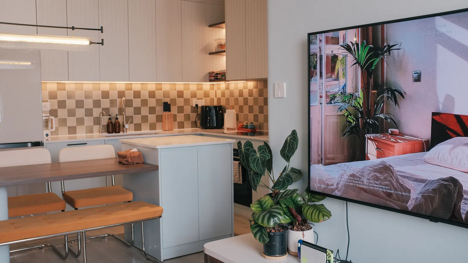 Foto ilustrasi dapur dan ruang keluarga